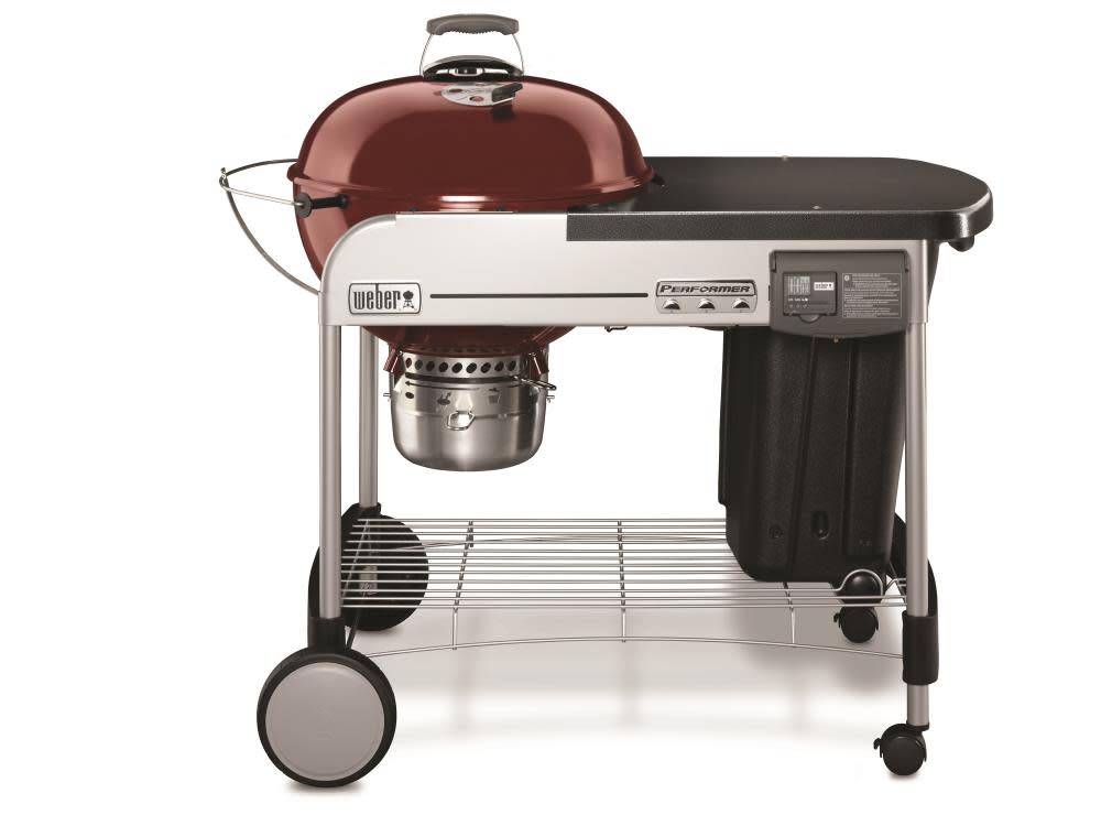 Weber Performer Deluxe Charcoal Grill – 22 In. Crimson - Ascmtools