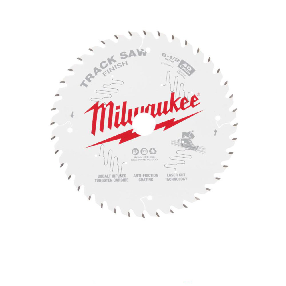Milwaukee 6 1/2 40T Finish Track Saw Blade - Ascmtools