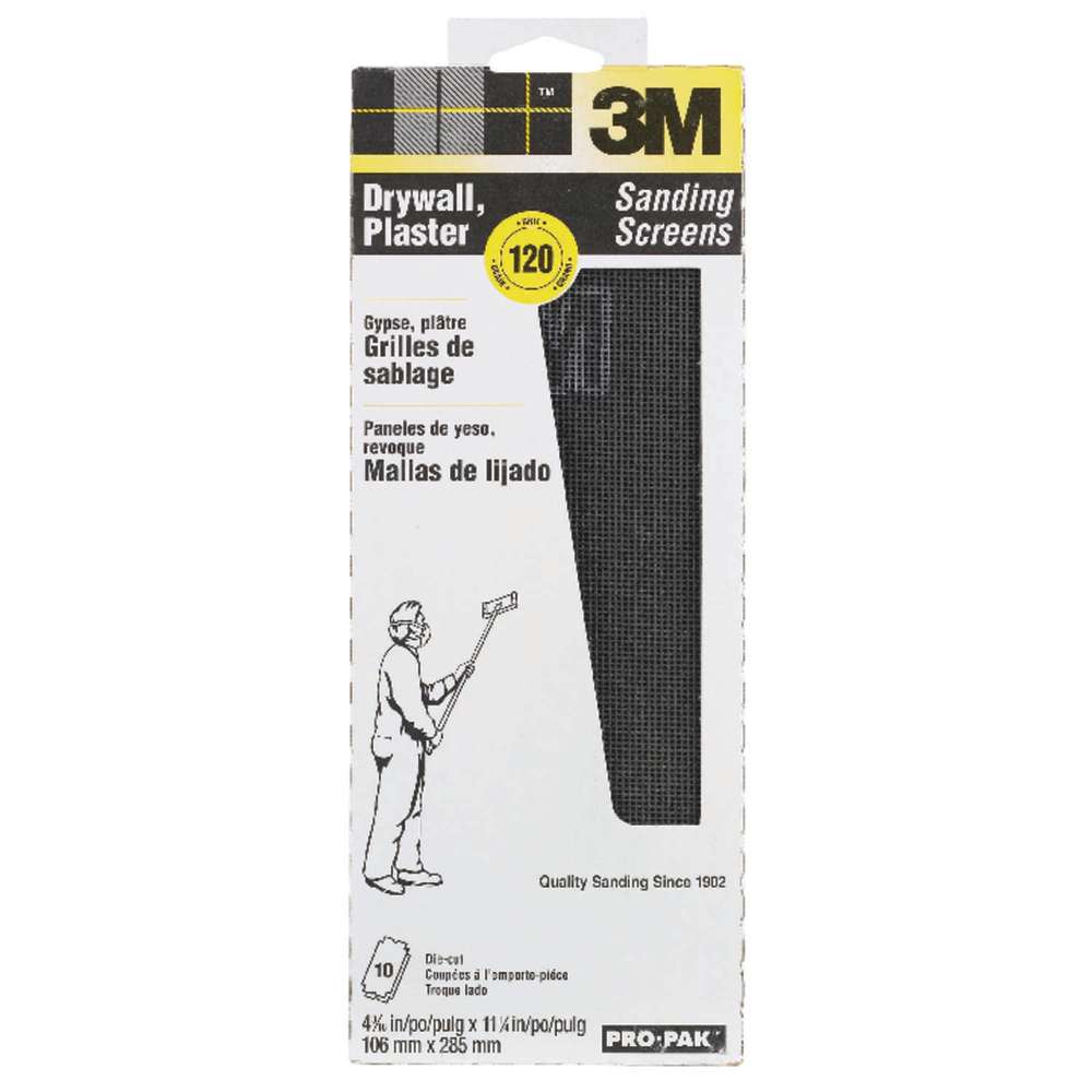 3M Pro Pak 120 Grit Fine Silicon Carbide Drywall Sanding Screen - Ascmtools