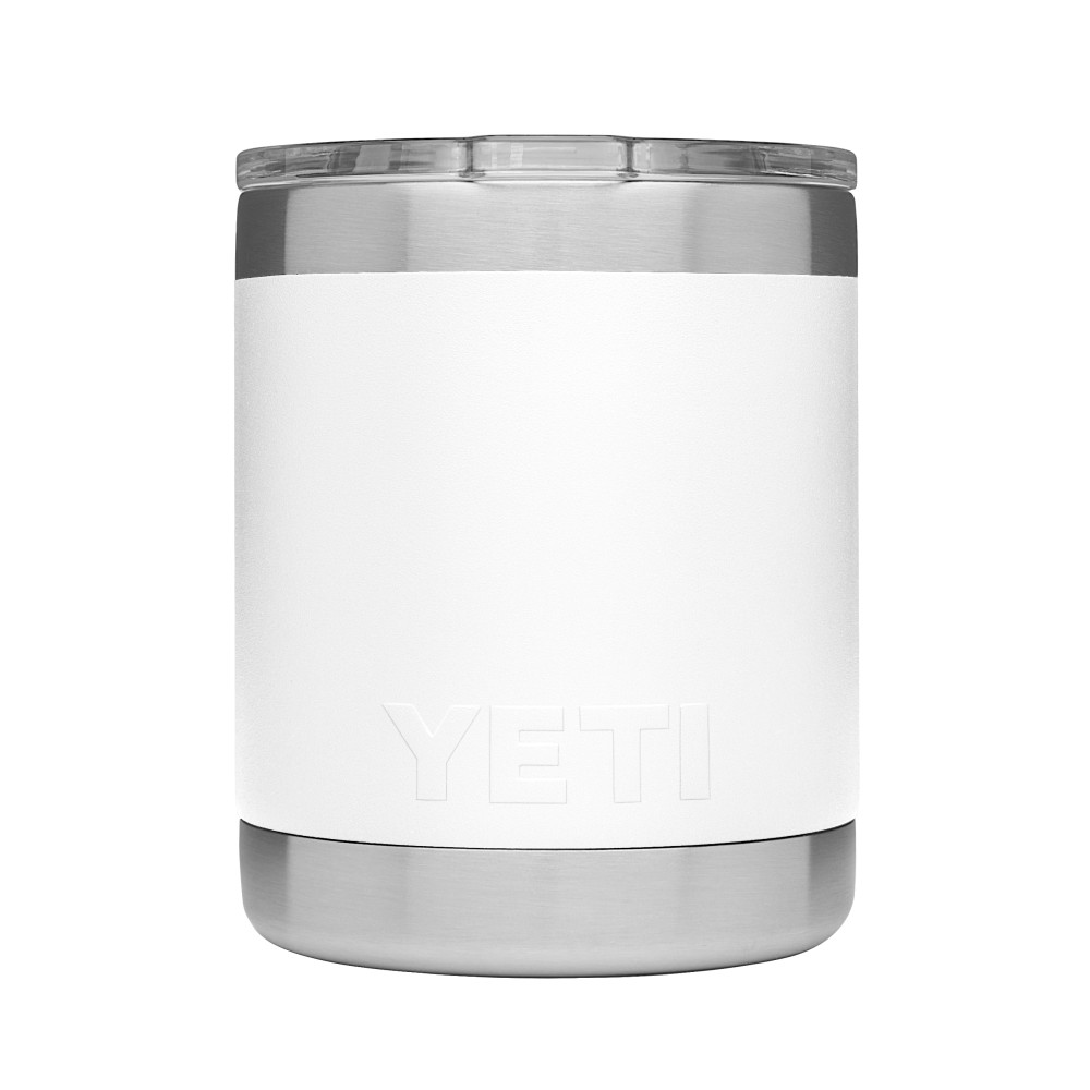 Yeti Rambler Lowball with MagSlider Lid 10oz White - Ascmtools