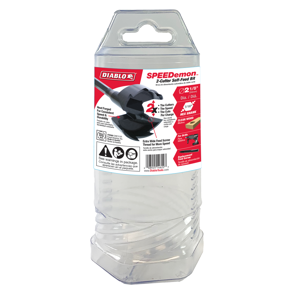 Diablo Tools 2-1/8″ Dia. SPEEDemon Self Feed Bit - Ascmtools