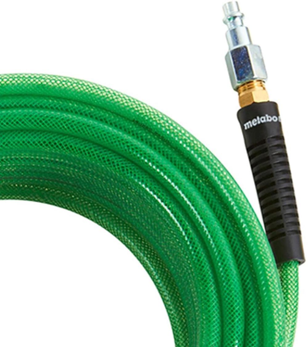 Metabo HPT Air Hose 1/4″ x 50′ 1/4″ Industrial Fittings Professional Grade Polyurethane 300 PSI - Ascmtools