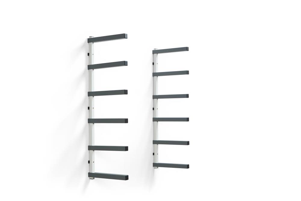 Bora Portamate Wall Mounted Storage Rack 6 Level Gray/White - Ascmtools