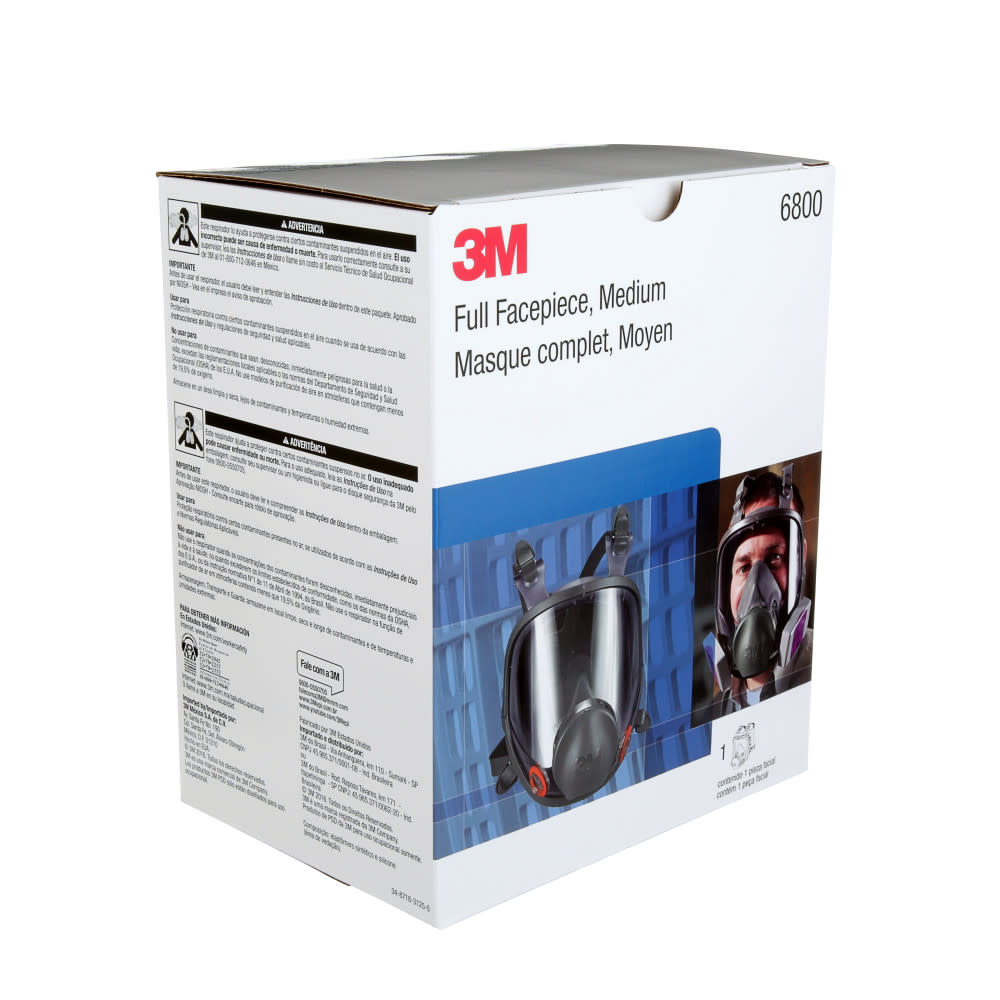 3M Full facepiece Reusable Respirator 6800 Medium - Ascmtools