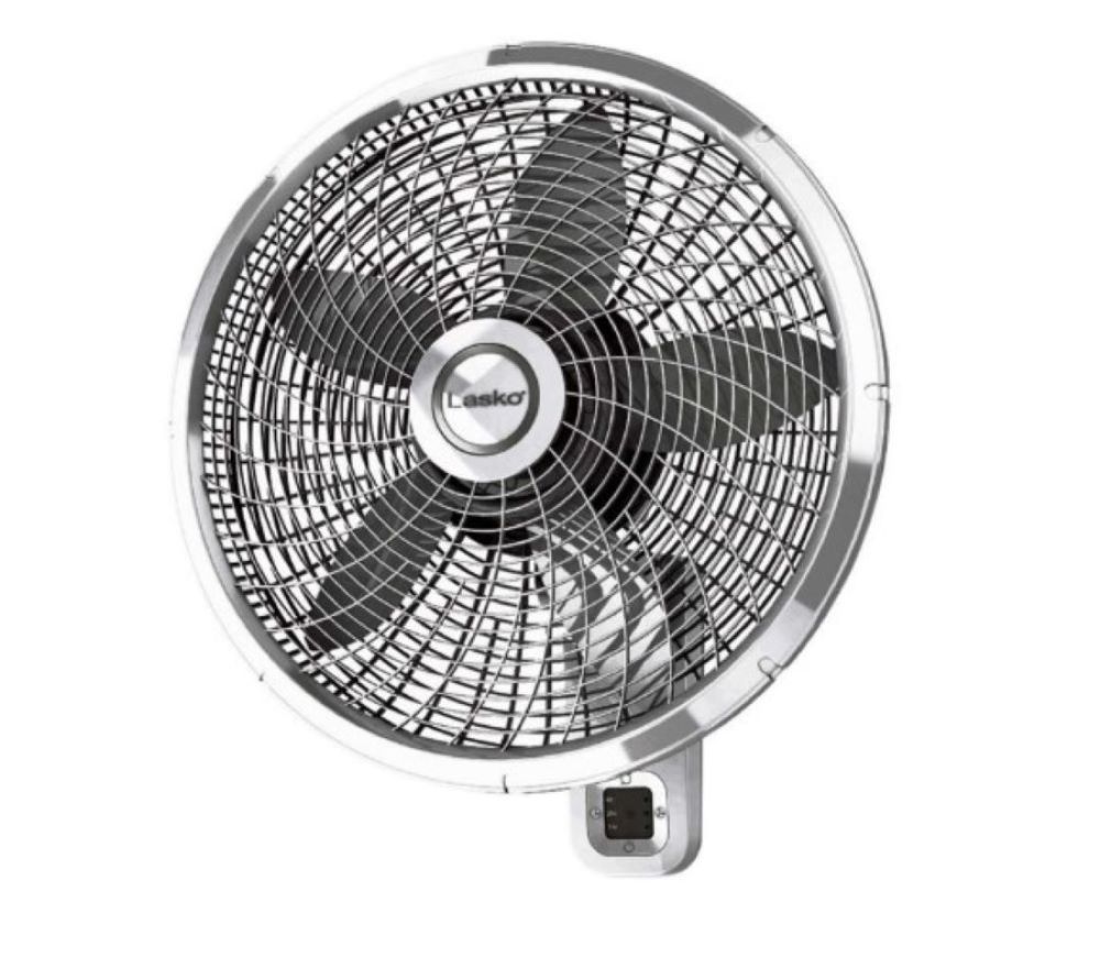 Lasko Oscillating Wall Mount Fan 22.5″ H X 18″ D 3 Speed - Ascmtools