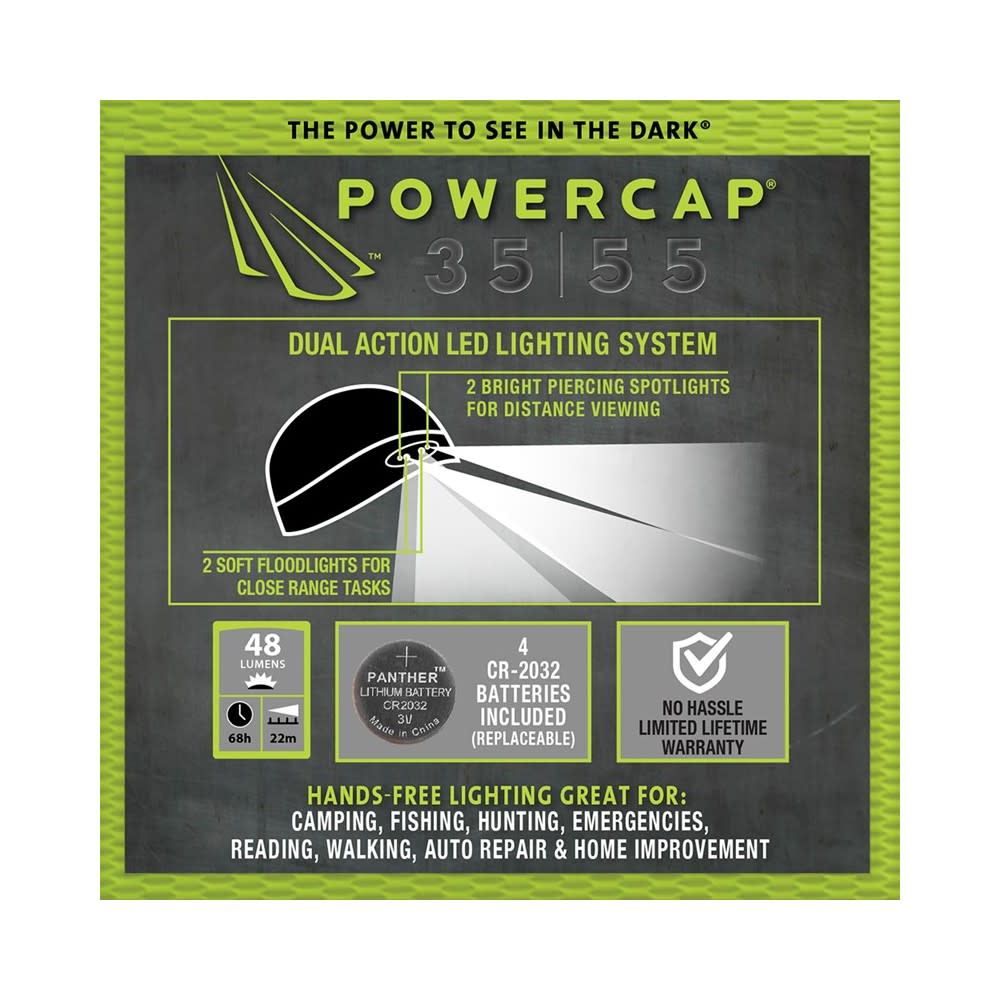 Panther Vision Black LED Headlamp Beanie - Ascmtools