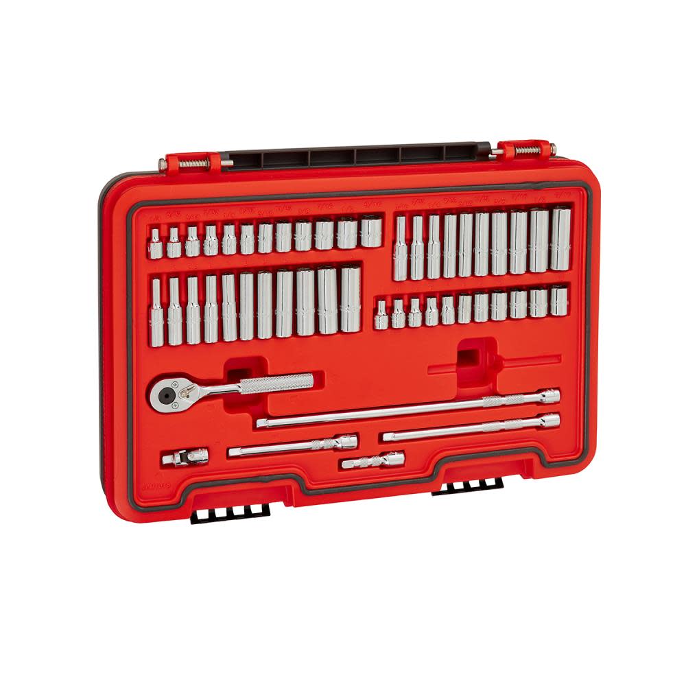 Proto Socket Set 1/4 DR 51pc SAE & MM 6pt - Ascmtools