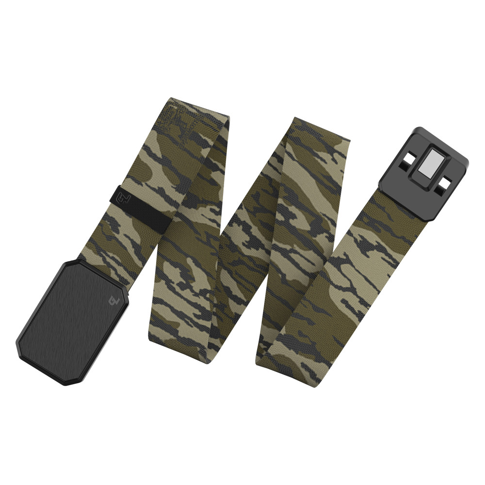 Groove Life Mossy Oak Bottomland Belt with Black Magnetic Buckle - Ascmtools