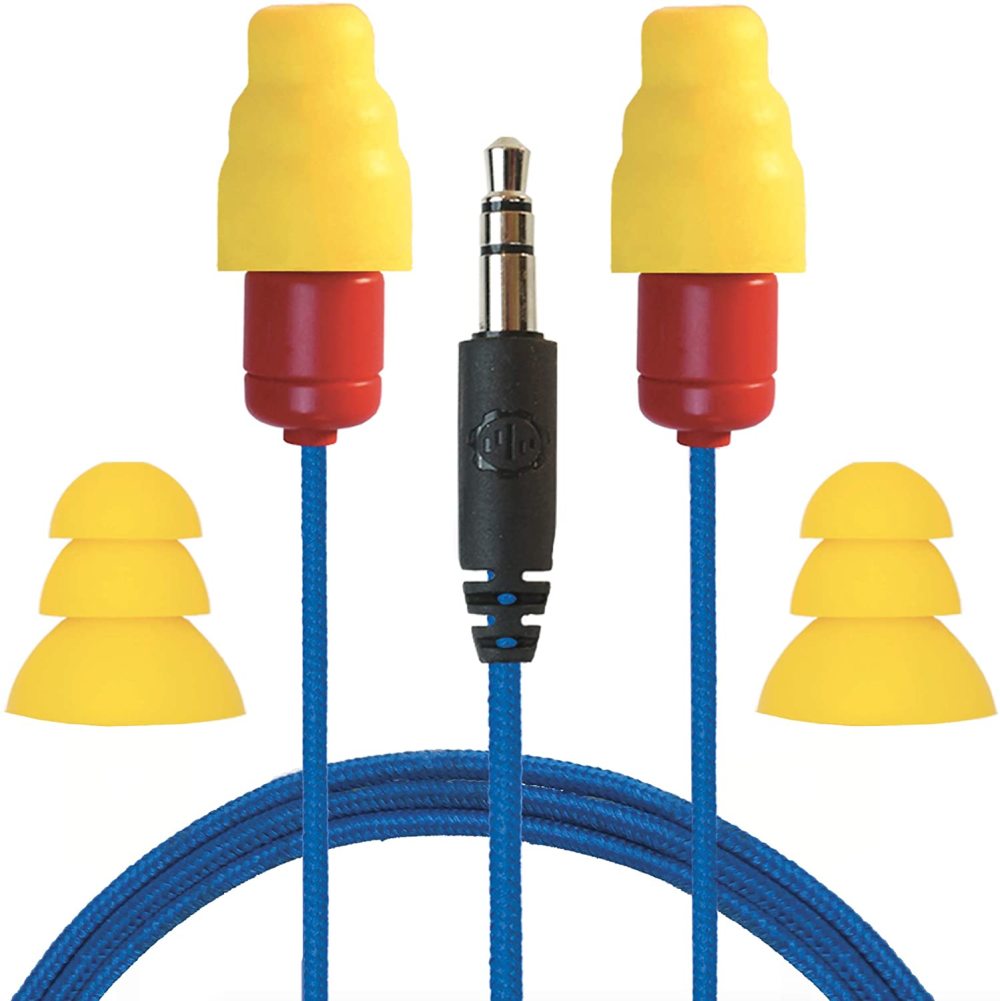 Plugfones Protector VL Flanged Shape Blue/Red/Yellow 26 dB Rated Corded Ear Plugs - Ascmtools