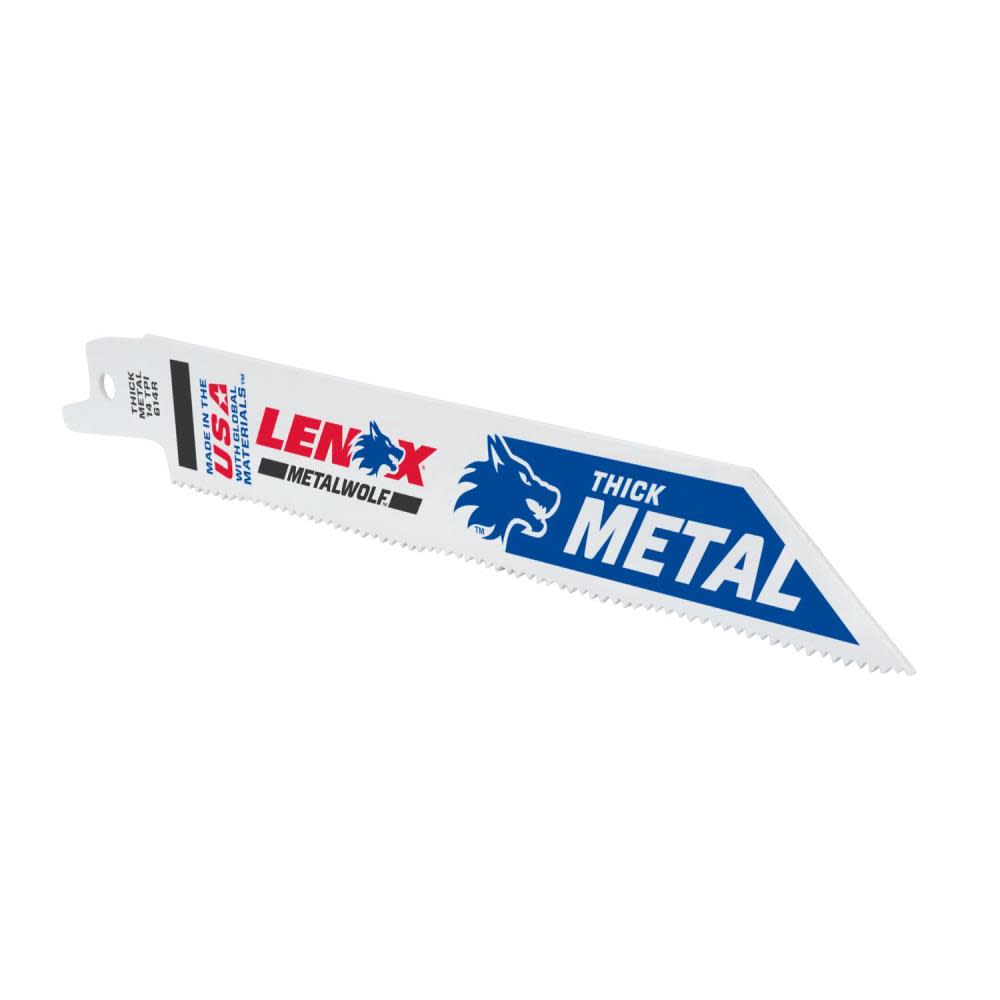 Lenox Reciprocating Saw Blade B614R 6″ X 3/4″ X .035″ X 14 TPI 25pk - Ascmtools