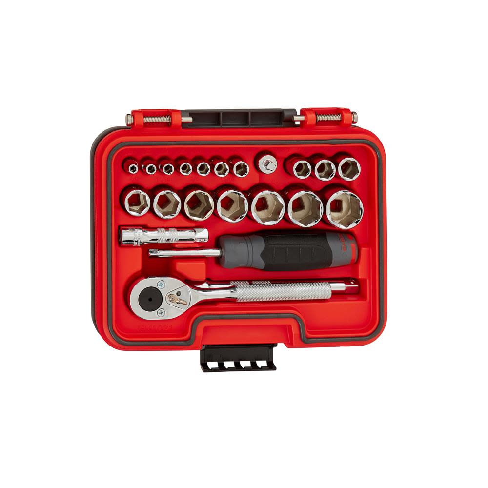 Proto Socket Set 1/4 & 3/8 SAE 6pt 22pc - Ascmtools