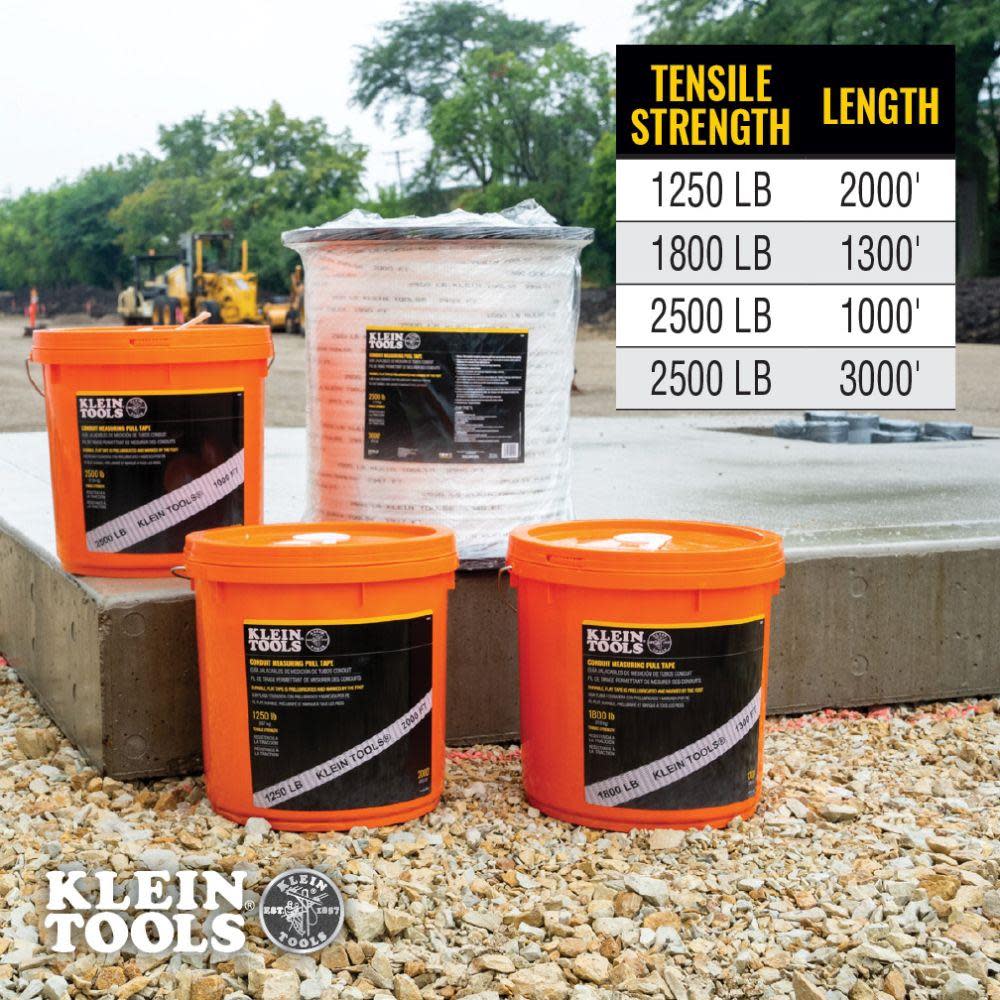 Klein Tools Pull Tape 2500 lb x 1000′ - Ascmtools