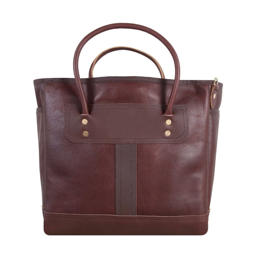 Duluth Pack 24 Liter Capacity Brown Pebbled Leather Sportsman’s Tote - Ascmtools