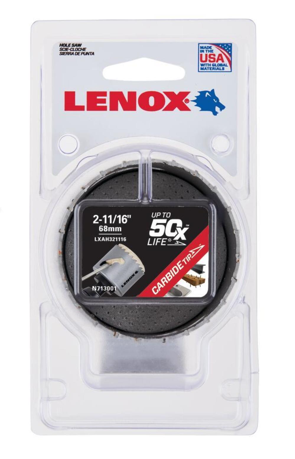 Lenox Hole Saw Carbide Tipped 2 11/16″ 68mm - Ascmtools