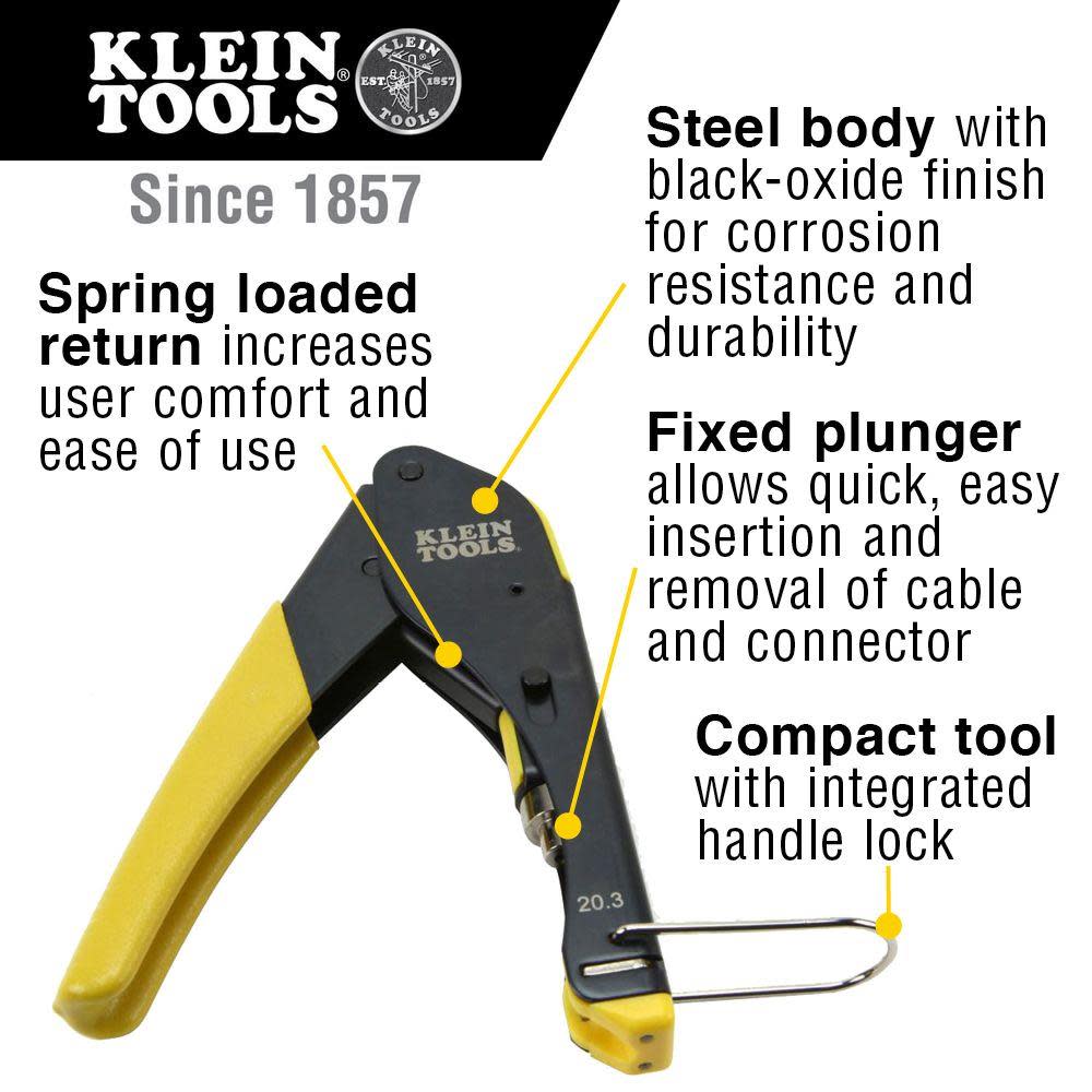 Klein Tools Coax Cable Installation Kit w/Pouch - Ascmtools
