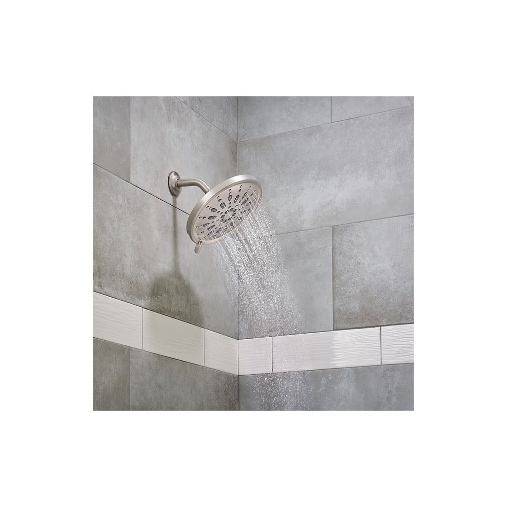 Moen Enthrall Rain Showerhead Spot Resist Brushed Nickel 9″ - Ascmtools