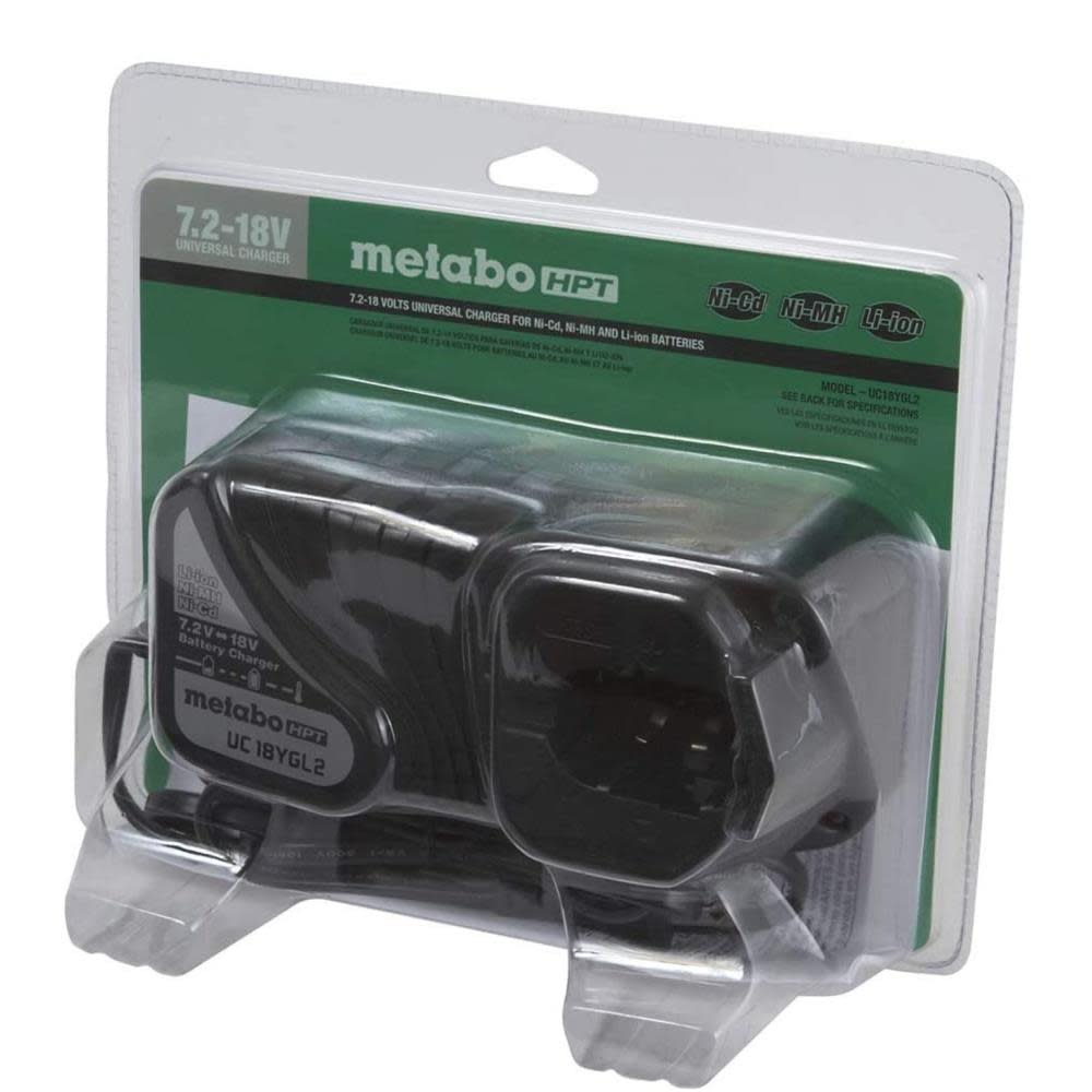 Metabo HPT 18V Battery Charger Li Ion/NiCd/NiMH Universal Post Style - Ascmtools