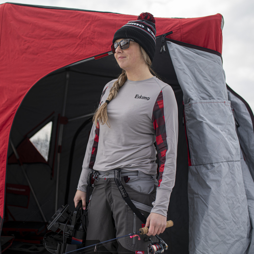 Eskimo Shanty Boss Long Sleeve Tee Womens Small - Ascmtools