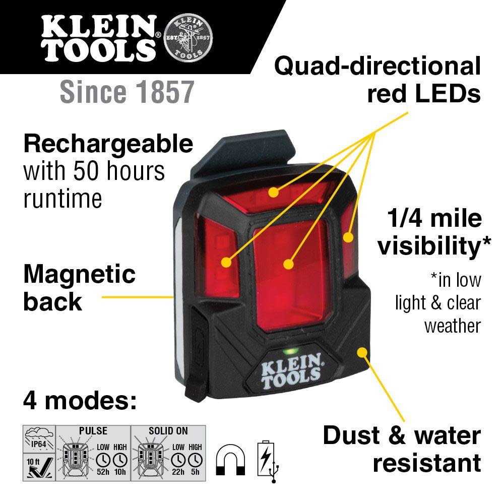 Klein Tools Safety Lamp Rechargeable - Ascmtools