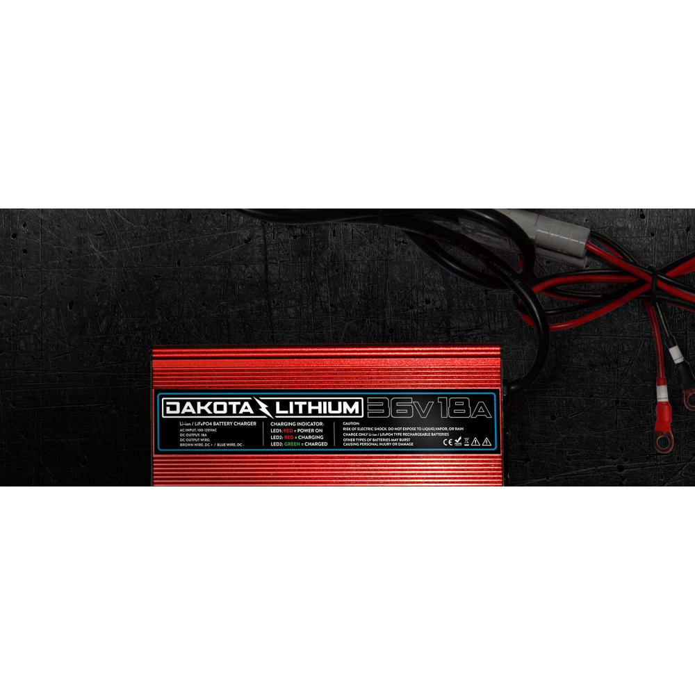 Dakota Lithium 36V 18A LiFePO4 Battery Charger - Ascmtools