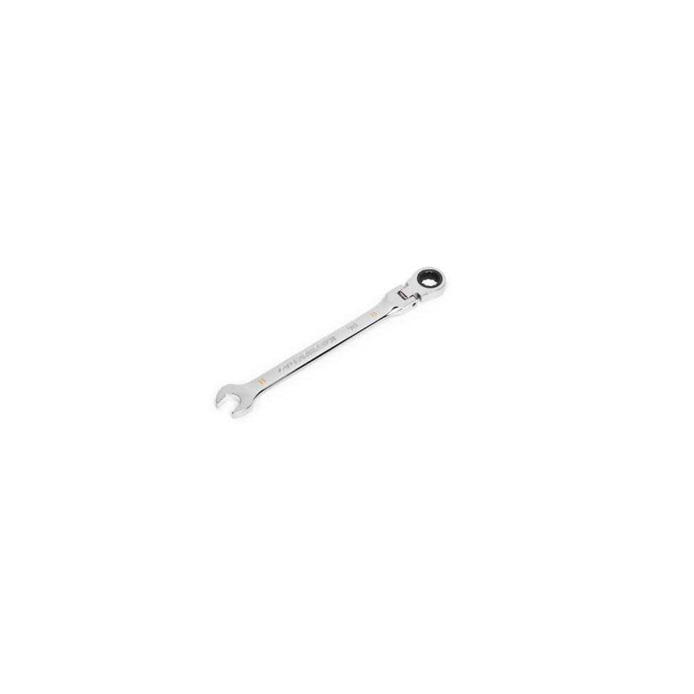 GEARWRENCH 11mm 90T 12 Point Flex Head Ratcheting Combination Wrench - Ascmtools