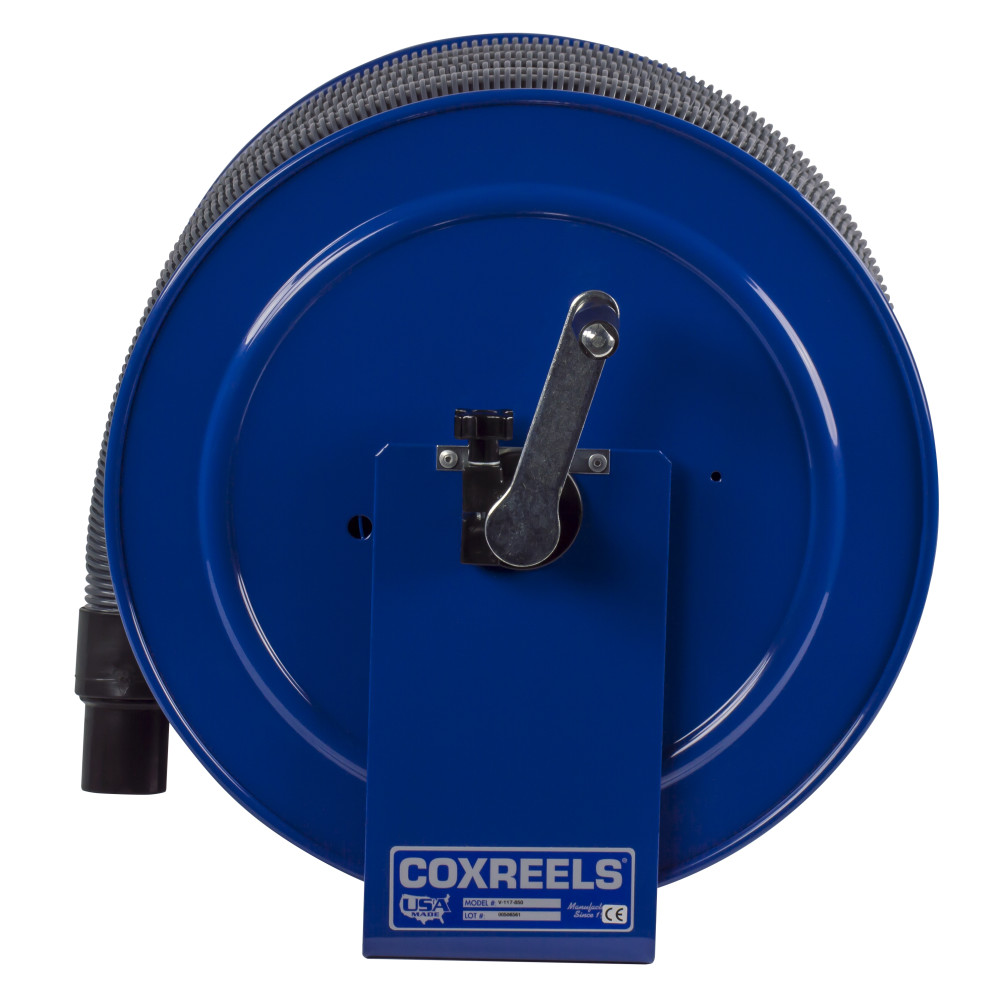 Coxreels Hose Reel Vacuum Only Direct Crank Rewind 1 1/2″ 2″ ID 35′ Hose Capacity - Ascmtools