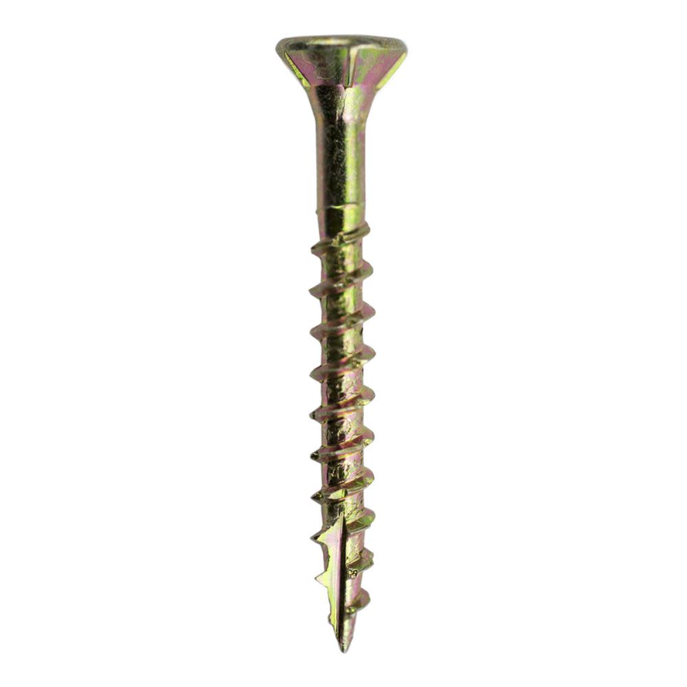 Grip Rite Screws #8 x 1.625″ Bugle-Head Yellow Zinc Type 17 Star-Drive Interior Wood 5lbs - Ascmtools