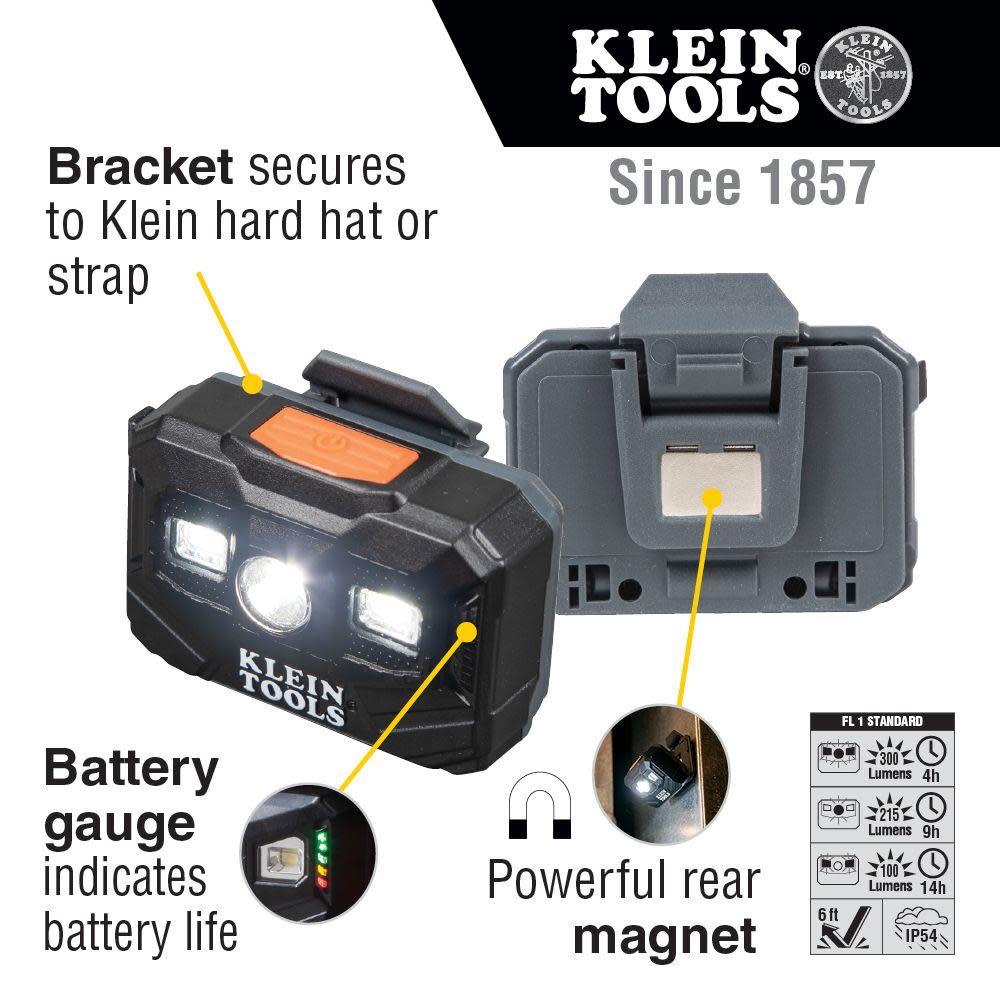Klein Tools Rechargeable Headlamp and Worklight - Ascmtools