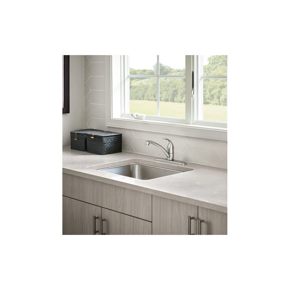 Moen Adler Kitchen Faucet Chrome 1 Handle - Ascmtools