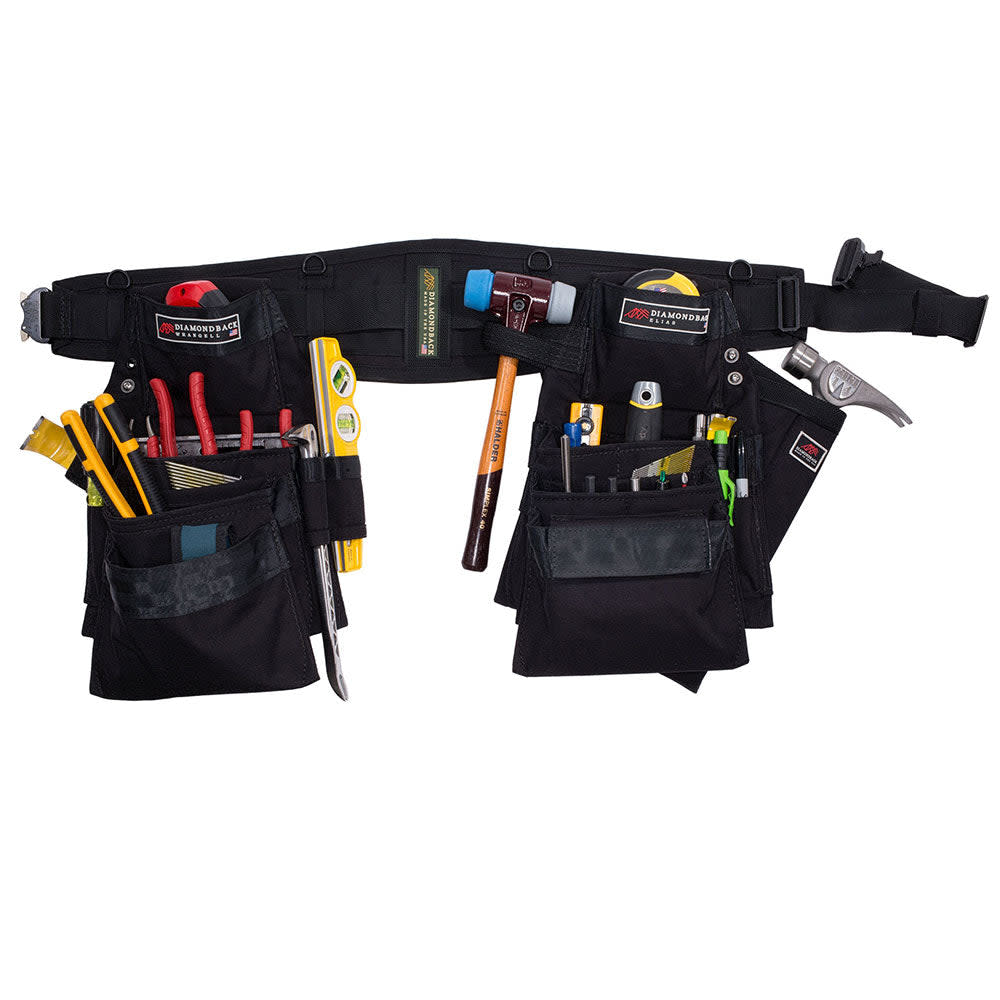 Diamondback Toolbelts Black Right Handed Large Denali 2.0 Tool Belt System - Ascmtools
