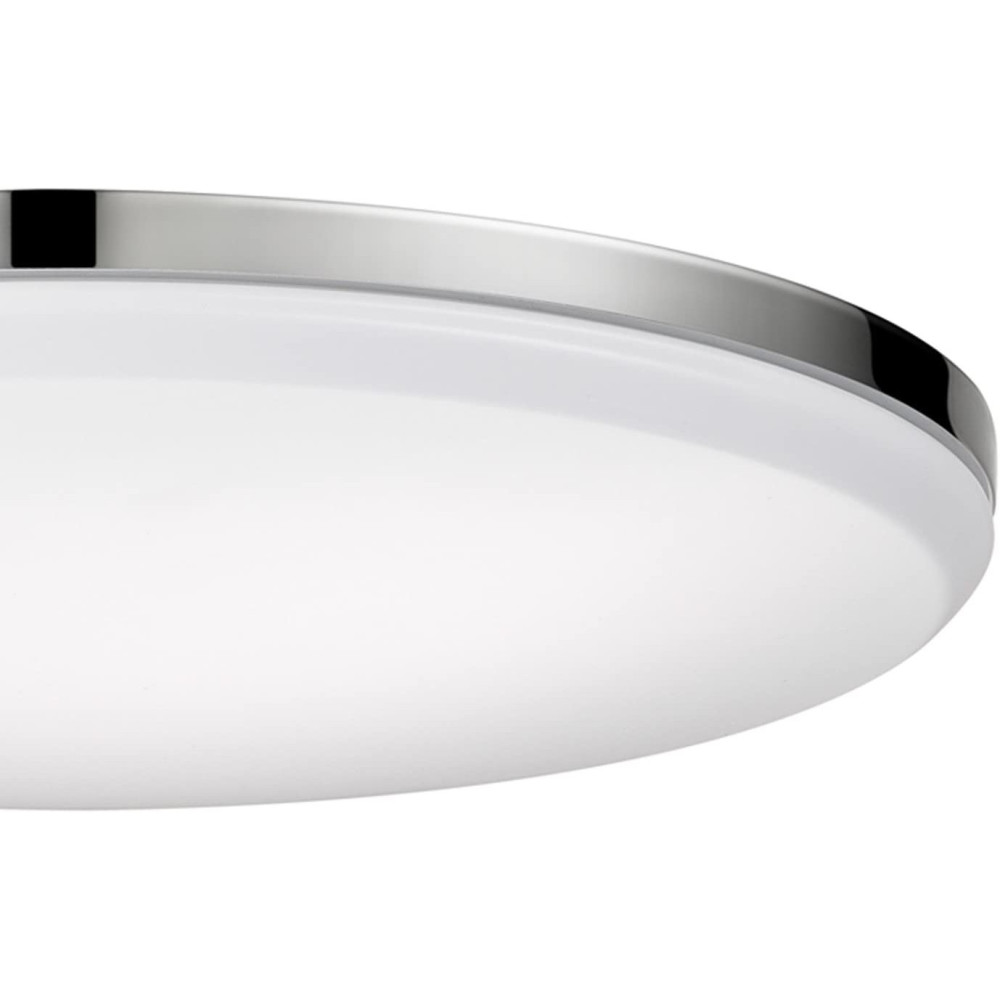 Globe Electric Ellington Integrated LED Ceiling Light Chrome 28W - Ascmtools