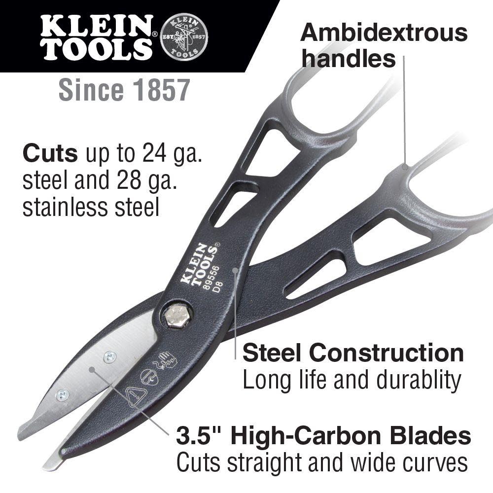 Klein Tools Tin Snips 12-Inch - Ascmtools