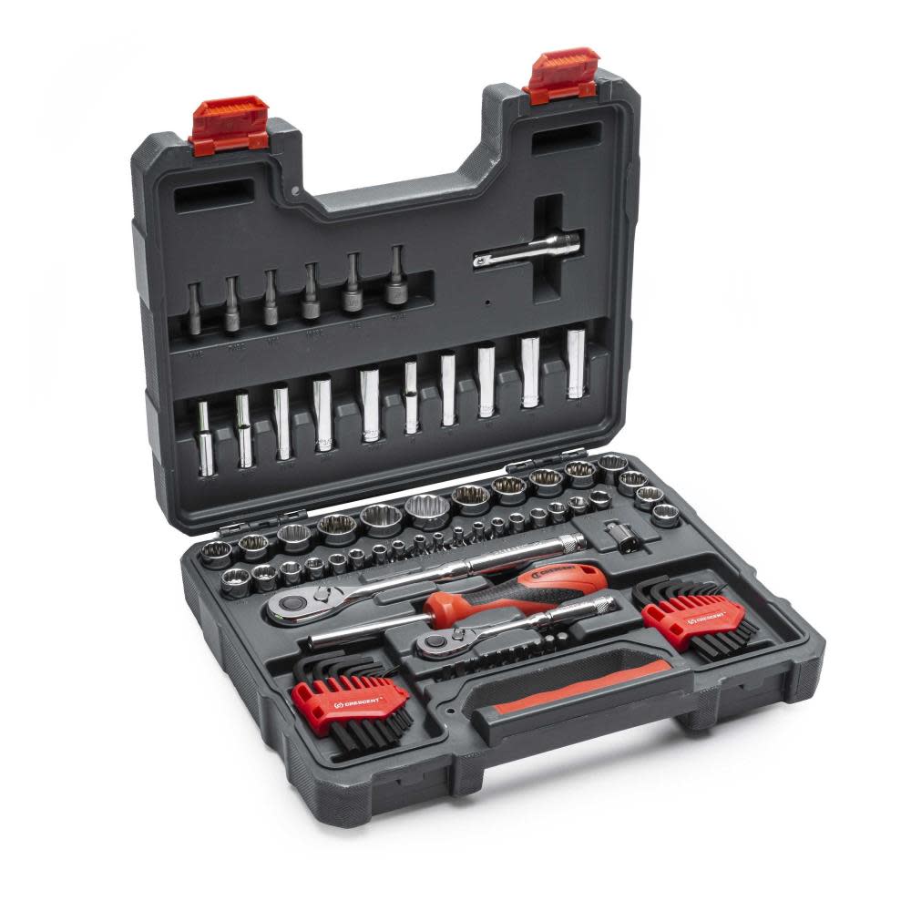 Crescent 1/4″ & 3/8″ Drive Mechanics Tool Set 84pc - Ascmtools