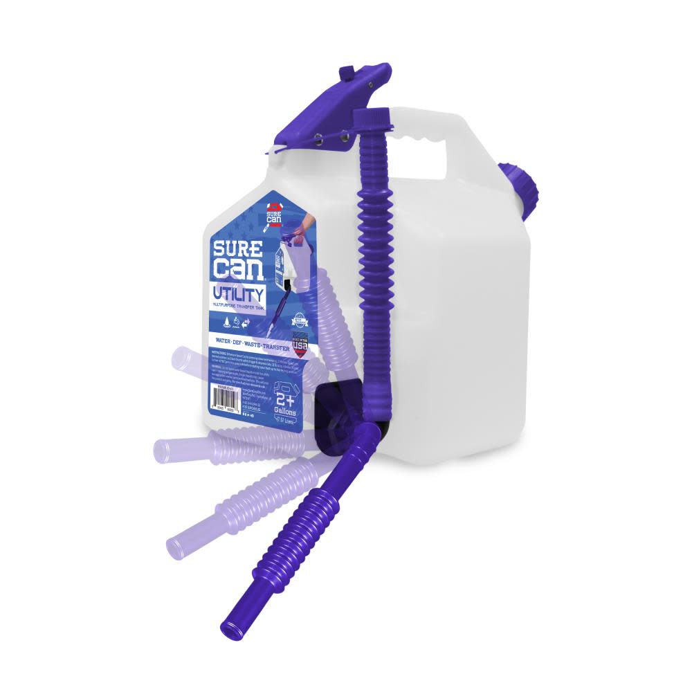 Surecan 2+ Gallons 7.57 Liters Multipurpose Utility Transfer Tank - Ascmtools