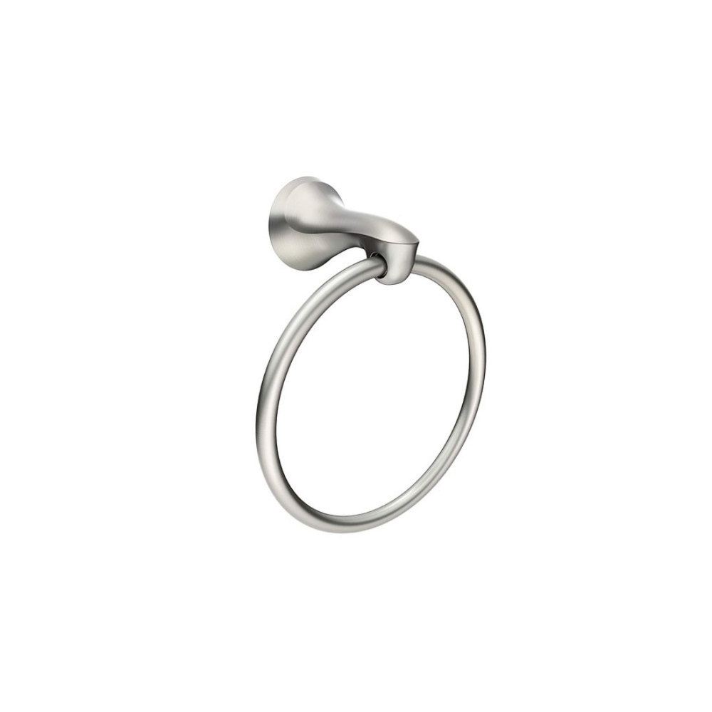 Moen Darcy Brushed Nickel Towel Ring with Press & Mark Stamp 1pk - Ascmtools