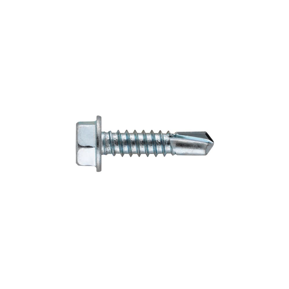 Hillman 1/4-14 x 3/4″ Zinc Hex Washer Head Self Drilling Screw 100pk - Ascmtools