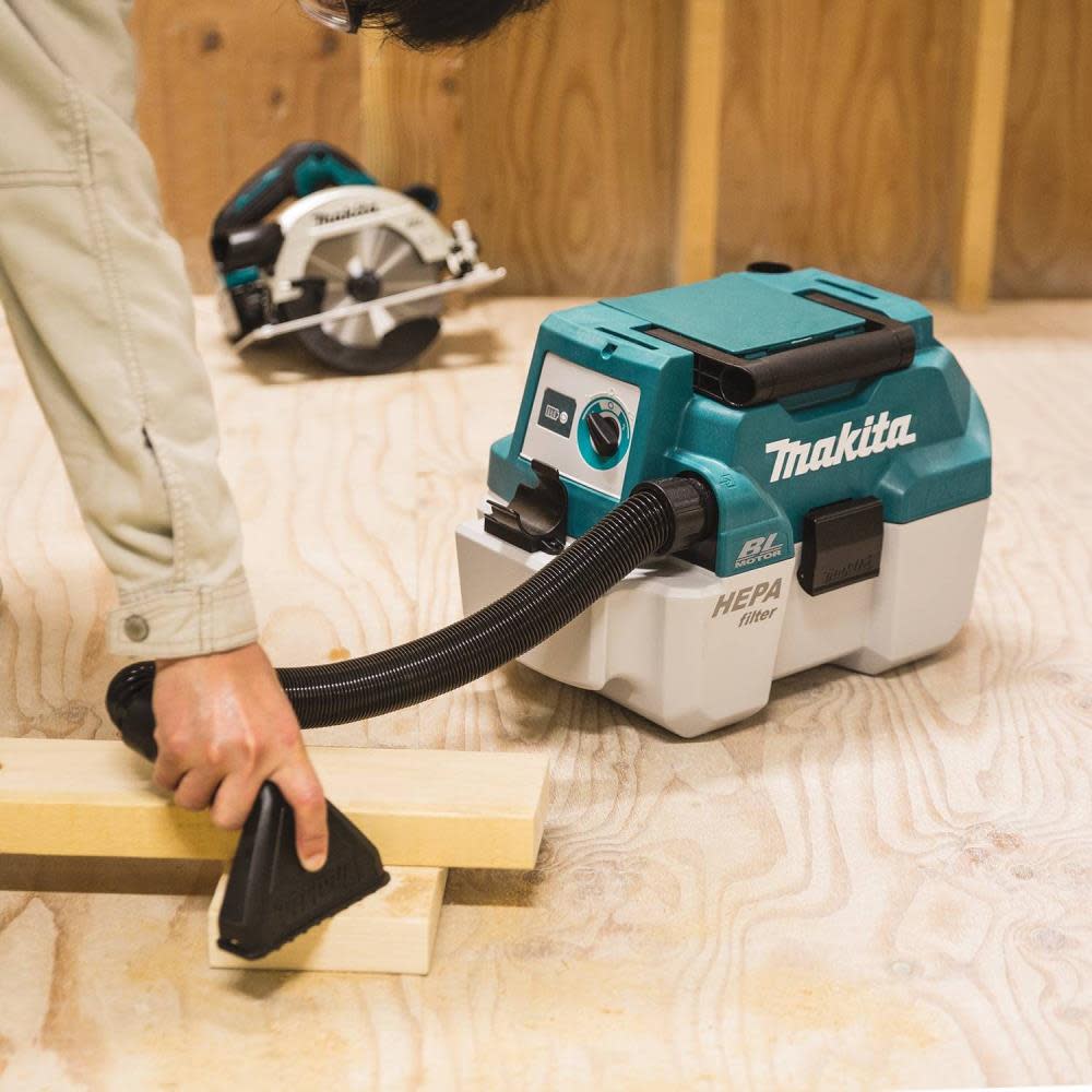Makita 18V LXT 2 Gallon HEPA Portable Wet/Dry Dust Extractor/Vacuum Kit - Ascmtools