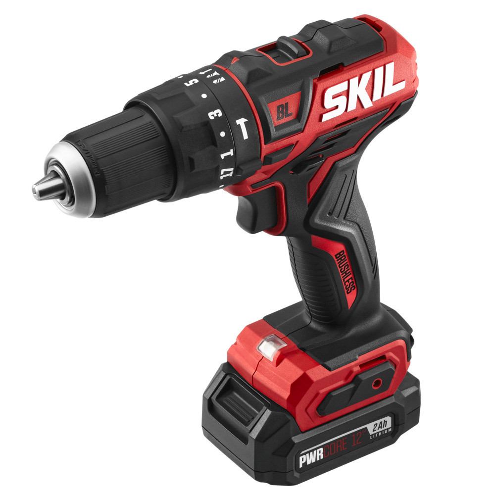 SKIL PWRCORE 12 Brushless 12V 1/2″ Hammer Drill Kit - Ascmtools