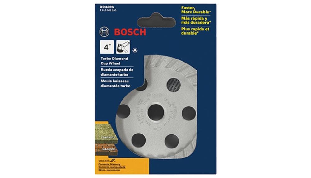Bosch 4 In. Turbo Diamond Cup Wheel - Ascmtools