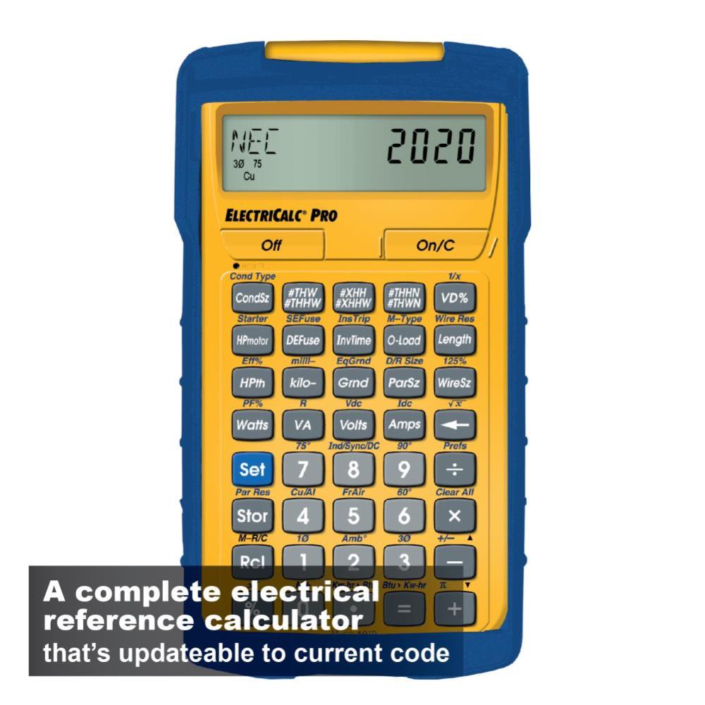 Calculated Industries ElectriCalc Pro Electrical Code Calculator - Ascmtools