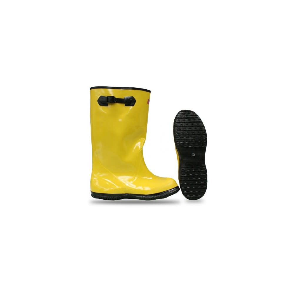 Protective Industrial Products Boss 17″ Yellow Rubber Over-The-Shoe Slush Boot Size 18 - Ascmtools