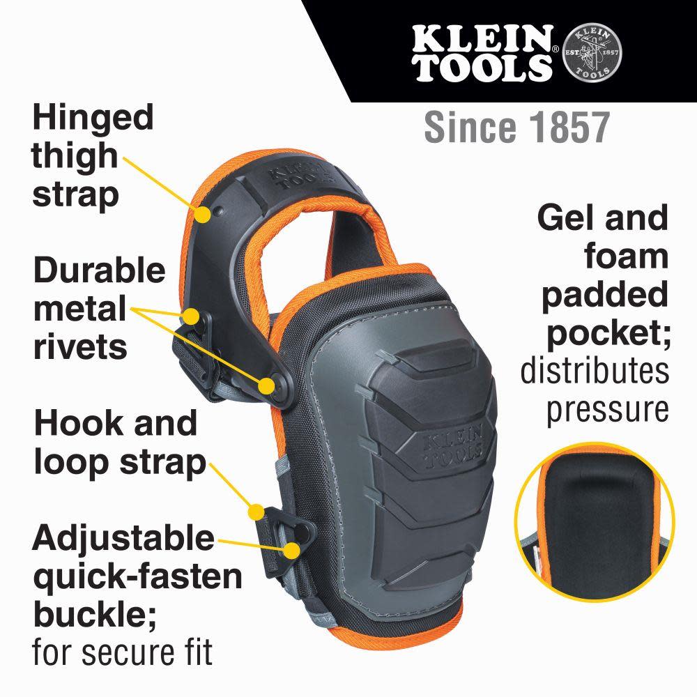 Klein Tools Heavy Duty Hinged Knee Pads - Ascmtools