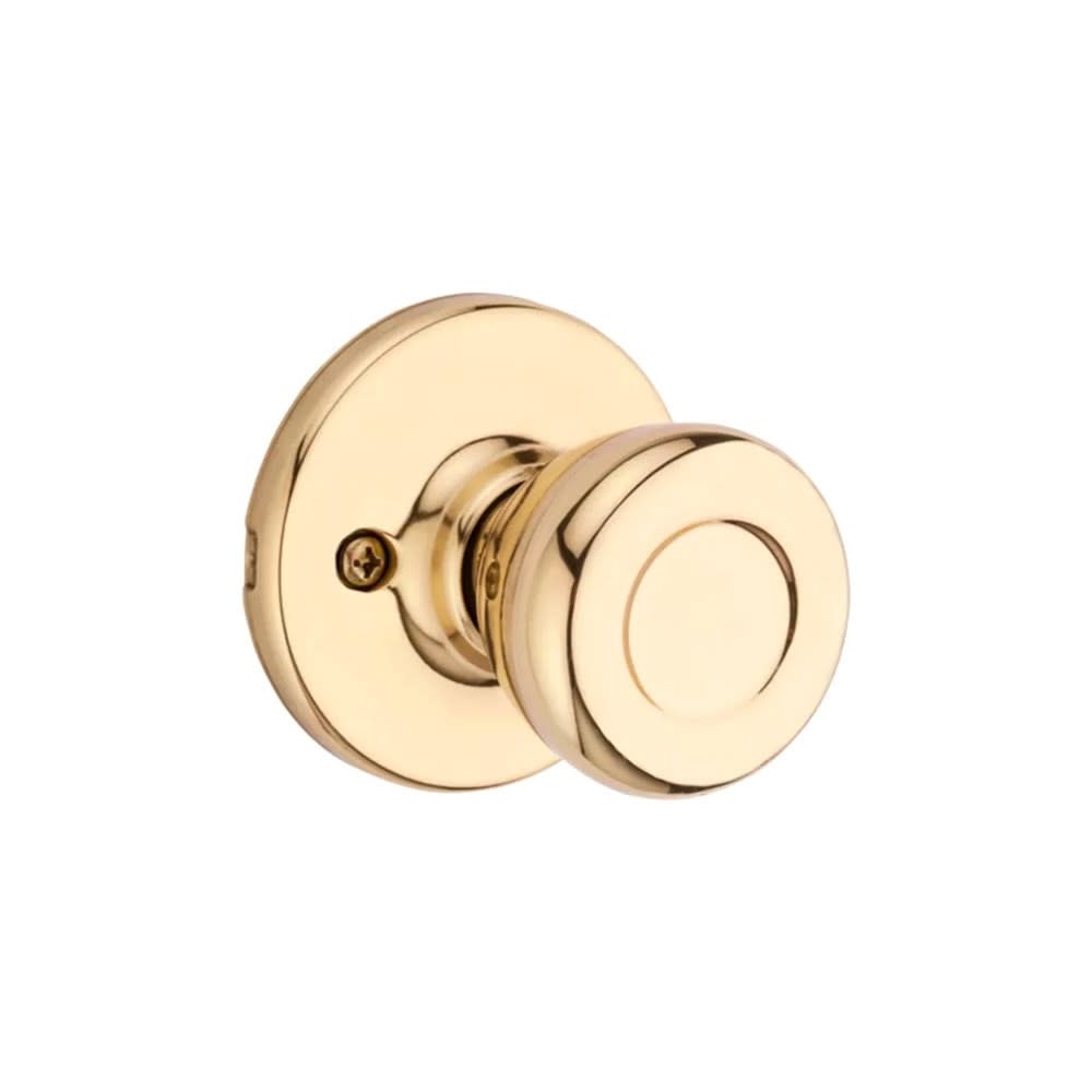 Kwikset Polished Brass Hall/Closet Tylo Passage Door Knob Set - Ascmtools