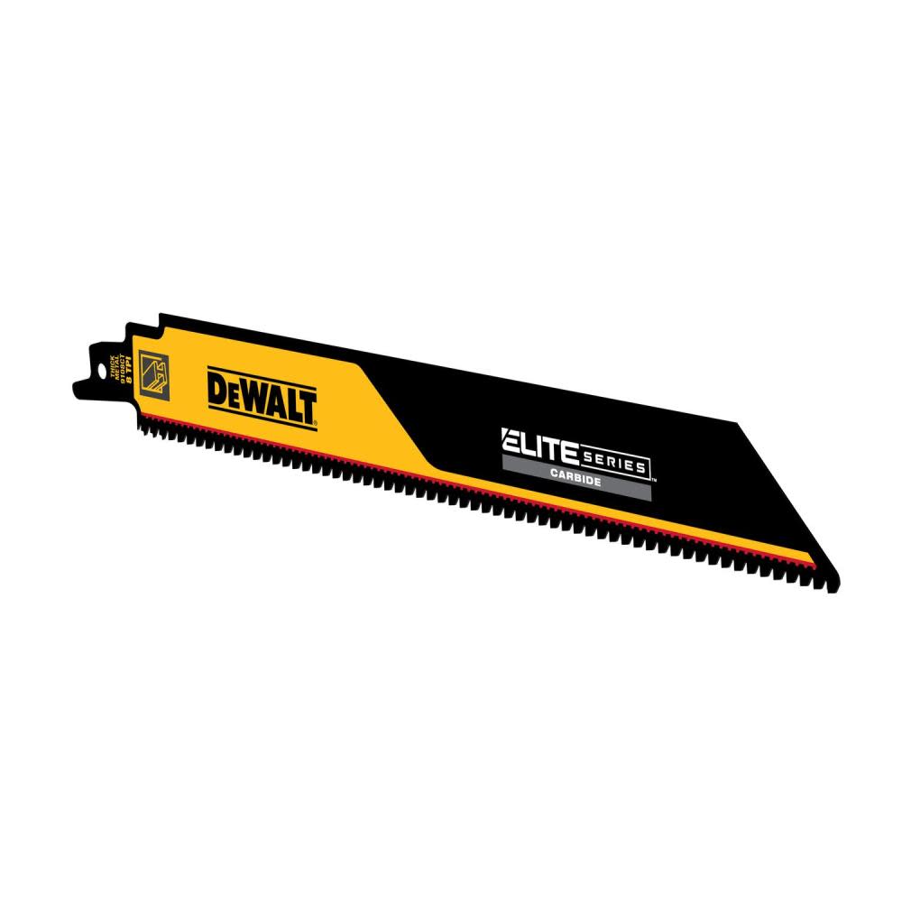DEWALT ELITE SERIES Reciprocating Saw Blade 1pk Carbide Tipped 9″ 8 TPI Metal Cutting - Ascmtools