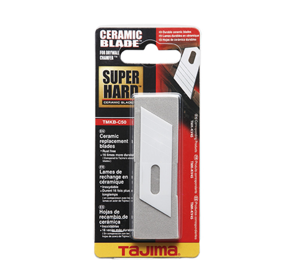 Tajima Ceramic Blade for Drywall Chamfer Plane 45 Degree Ceramic Blade 0.7″ Wide - Ascmtools