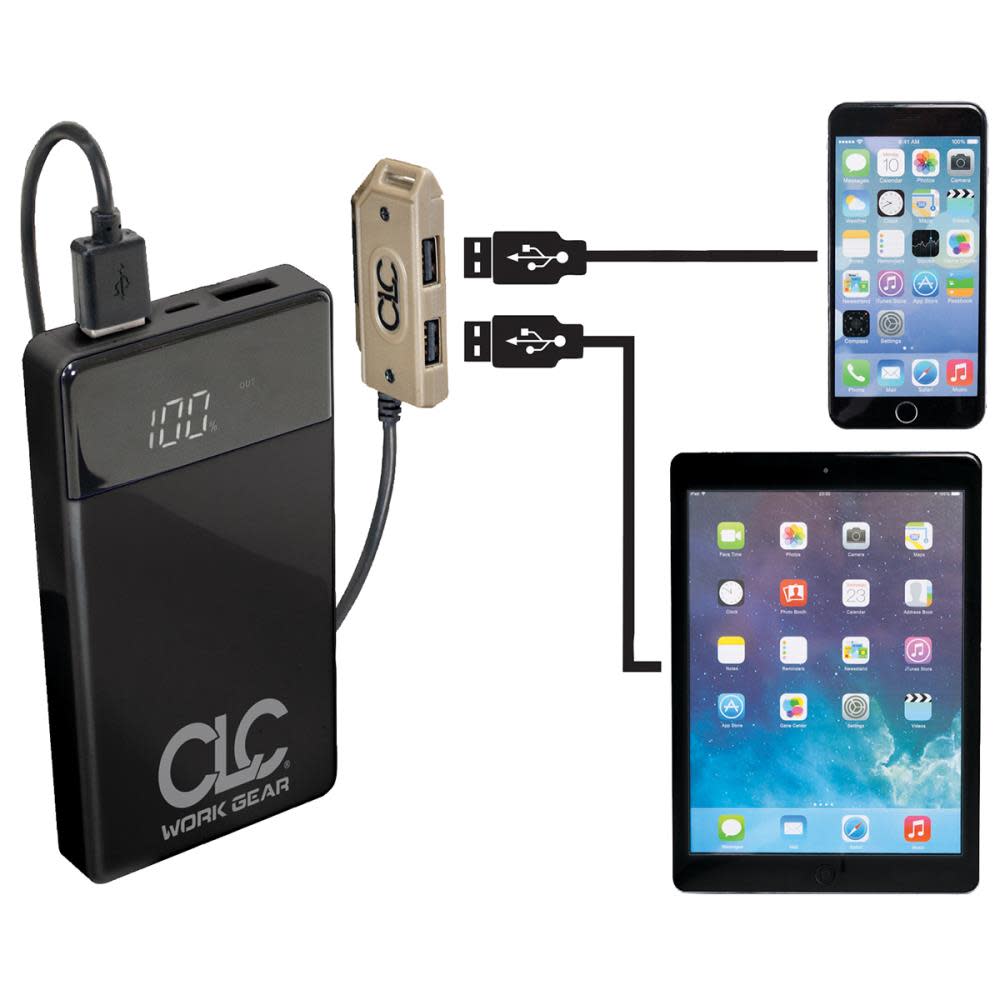 CLC E-Charge USB Charging Tool Backpack - Ascmtools