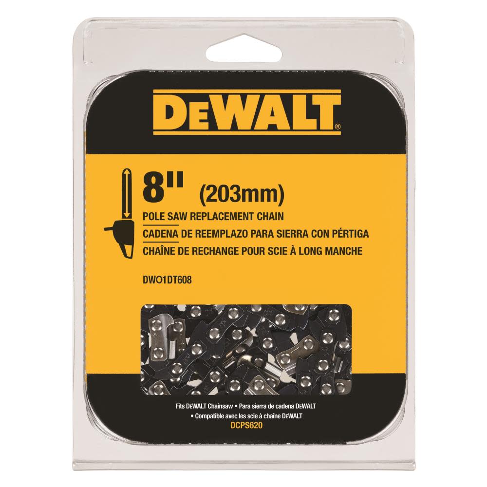 DEWALT 20V MAX 8″ Pole Saw Kit with Extra 8″ Chain - Ascmtools