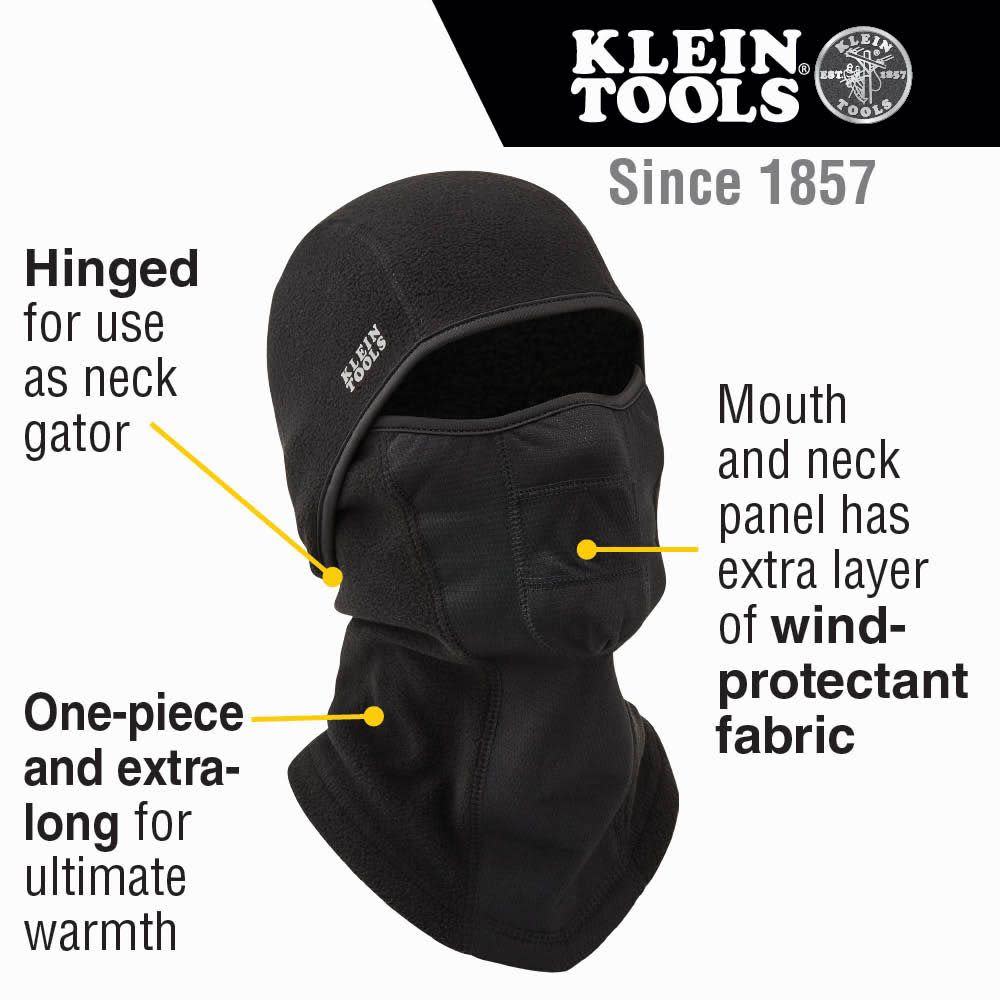 Klein Tools Wind Proof Hinged Balaclava - Ascmtools