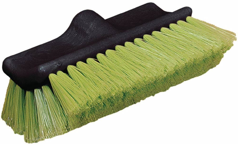 Carlisle Flo-Thru Dual Surface Wash Brush with Nylex Bristles 10″ – Green - Ascmtools