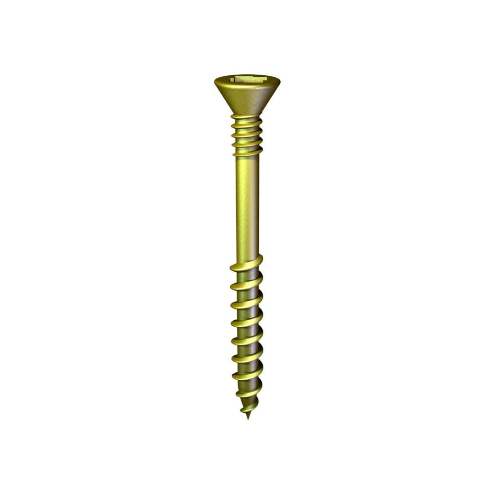 Grabber Construction Products #8 x 1-3/4 In. Flat Head Collated Zinc Yellow Sub Floor Screw - Ascmtools